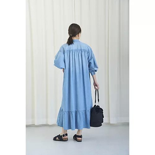 【ヘルシーデニム/Healthy Denim】の【洗える】Grape 人気、トレンドファッション・服の通販 founy(ファニー) 　ファッション　Fashion　レディースファッション　Fashion for Women　ギャザー　Gathered, Ruffled　スキッパー　Skipper, Open Collar　デニム　Denim, Jeans Material　フロント　Front, Front Design　洗える　Machine Washable　other-3|ID: prp329100004593201 ipo3291000000032640101