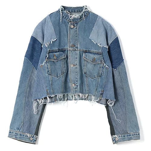 【キイト/QUIITO】のPT DENIM SHORT JK インテリア・キッズ・メンズ・レディースファッション・服の通販 founy(ファニー) 　ファッション　Fashion　レディースファッション　Ladies' Fashion Online　2025年　2025　2025-2026秋冬・A/W　Aw/Autumn/Winter/Fw/Fall/2025-2026　コンパクト　Compact　パッチワーク　Patchwork　BLUE(01)|ID: prp329100004593202 ipo3291000000032612885