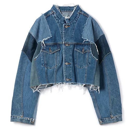【キイト/QUIITO】のPT DENIM SHORT JK インテリア・キッズ・メンズ・レディースファッション・服の通販 founy(ファニー) 　ファッション　Fashion　レディースファッション　Ladies' Fashion Online　2025年　2025　2025-2026秋冬・A/W　Aw/Autumn/Winter/Fw/Fall/2025-2026　コンパクト　Compact　パッチワーク　Patchwork　BLUE|ID: prp329100004593202 ipo3291000000032612886