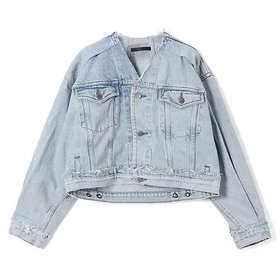 【キイト/QUIITO】のTENT VNECK JK 人気、トレンドファッション・服の通販 founy(ファニー) ファッション Fashion レディースファッション Fashion for Women 2025年 2025 2025-2026秋冬・A/W Autumn/Winter 2025–26 AW25–26 ジャケット Jacket, Outerwear デニム Denim, Jeans Material パターン Pattern, Design Print |ID:prp329100004593203