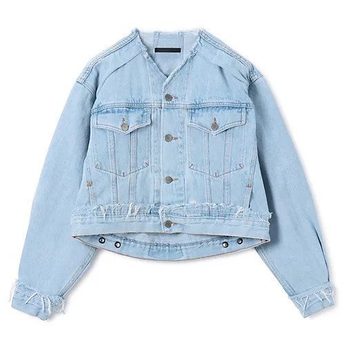 【キイト/QUIITO】のTENT VNECK JK インテリア・キッズ・メンズ・レディースファッション・服の通販 founy(ファニー) ファッション Fashion レディースファッション Fashion for Women 2025年 2025 2025-2026秋冬・A/W Autumn/Winter 2025–26 AW25–26 ジャケット Jacket, Outerwear デニム Denim, Jeans Material パターン Pattern, Design Print BLUE|ID: prp329100004593203 ipo3291000000034866578