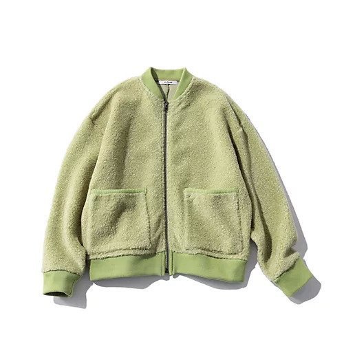 【スローン/SLOANE】のシープボアパイル ZIPブルゾン インテリア・キッズ・メンズ・レディースファッション・服の通販 founy(ファニー) 　ファッション　Fashion　レディースファッション　Fashion for Women　アウター　Coat / Outerwear Collection　ブルゾンジャケット・スポーティアウター　Blouson Jackets　ジャケット　Jacket, Outerwear　ブルゾン　Blouson, Bomber Jacket　ポケット　Pocket, Pocket Detail　冬　Winter / This Winter　別注　Limited Edition, Custom Order　【HPS別注】ピスタチオ|ID: prp329100004593206 ipo3291000000033342535