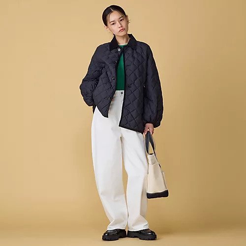 【ジムフレックス/GYMPHLEX】のQUILT DOWN PUFF SLEEVE MIDDLE COAT 人気、トレンドファッション・服の通販 founy(ファニー) 　ファッション　Fashion　レディースファッション　Ladies' Fashion Online　アウター　Coat Outerwear　コート　Coats　キルティング　Quilting　スリーブ　Sleeve　ダウン　Down　ハーフ　Half　other-3|ID: prp329100004593215 ipo3291000000032612945