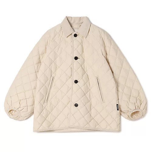【ジムフレックス/GYMPHLEX】のQUILT DOWN PUFF SLEEVE MIDDLE COAT インテリア・キッズ・メンズ・レディースファッション・服の通販 founy(ファニー) 　ファッション　Fashion　レディースファッション　Fashion for Women　アウター　Coat / Outerwear Collection　コート・ロングコート・ピーコート　Long Coats, Peacoats & More　キルティング　Quilted, Quilting　キルト　Quilt, Quilted Fabric　コーデュロイ　Corduroy, Cord Fabric　シンプル　Simple, Minimal　ダウン　Down, Puffer　ハーフ　Half, Half-Length　フェザー　Feather, Feather Detail　冬　Winter / This Winter　OYSTER|ID: prp329100004593215 ipo3291000000034462985