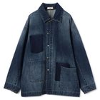 【ウーア/Uhr】のCoverall Jacket 人気、トレンドファッション・服の通販 founy(ファニー) ファッション Fashion レディースファッション Ladies' Fashion Online アウター Coat Outerwear ジャケット Jackets コーデュロイ Corduroy ドット Dot フロント Front ポケット Pocket thumbnail Denim|ID: prp329100004593216 ipo3291000000032612947