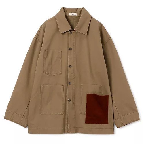 【ウーア/Uhr】のCoverall Jacket インテリア・キッズ・メンズ・レディースファッション・服の通販 founy(ファニー) 　ファッション　Fashion　レディースファッション　Ladies' Fashion Online　アウター　Coat Outerwear　ジャケット　Jackets　コーデュロイ　Corduroy　ドット　Dot　フロント　Front　ポケット　Pocket　Chino|ID: prp329100004593216 ipo3291000000032612948