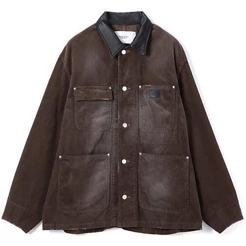 【ジェーンスミス/JANE SMITH】の8W COTTON CORDUROY LEATHER COLLAR COVERALL 人気、トレンドファッション・服の通販 founy(ファニー) 　ファッション　Fashion　レディースファッション　Fashion for Women　コーデュロイ　Corduroy, Cord Fabric　バランス　Balance, Style Balance　パッチ　Patch, Appliqué　プリーツ　Pleats, Pleated　洗える　Machine Washable　other-2|ID: prp329100004593220 ipo3291000000032612971