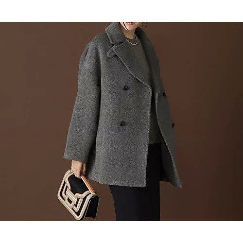 【ティッカ/TICCA】のピーコート 人気、トレンドファッション・服の通販 founy(ファニー) 　ファッション　Fashion　レディースファッション　Ladies' Fashion Online　アウター　Coat Outerwear　コート　Coats　グラデーション　Gradation　ハーフ　Half　バランス　Balance　ポケット　Pocket　人気　Popularity　定番　Standard　other-2|ID: prp329100004593227 ipo3291000000032613005