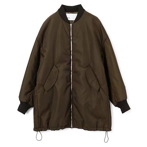 【ティッカ/TICCA】のミドルMA-1 インテリア・キッズ・メンズ・レディースファッション・服の通販 founy(ファニー) 　ファッション　Fashion　レディースファッション　Ladies' Fashion Online　アウター　Coat Outerwear　MA-1　MA-1　ギャザー　Gather　コクーン　Cocoon　軽量　Lightweight　チュニック　Tunic　定番　Standard　人気　Popularity　バランス　Balance　ブルゾン　Blouson　ミドル　Middle　ミリタリー　Military　エレガント 上品　Elegant　brown|ID: prp329100004593229 ipo3291000000032613015