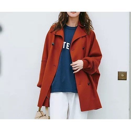 【エムティーモデリスト/mtmodelist】のウールメルトンコート 人気、トレンドファッション・服の通販 founy(ファニー) ファッション Fashion レディースファッション Fashion for Women アウター Coat / Outerwear Collection コート・ロングコート・ピーコート Long Coats, Peacoats & More ベビー Baby, Babywear メルトン Melton, Heavy Wool other-3|ID: prp329100004593234 ipo3291000000034628917