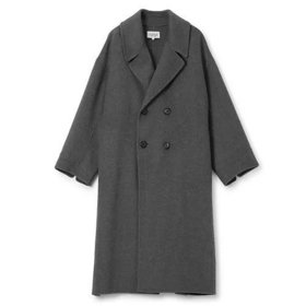【ル グラジック/LE GLAZIK】のREVER DOUBLE-BREASTED COAT 人気、トレンドファッション・服の通販 founy(ファニー) ファッション Fashion レディースファッション Ladies' Fashion Online アウター Coat Outerwear コート Coats インナー Inner エレガント 上品 Elegant ショルダー Shoulder ストレート Straight ダウン Down ドロップ Drop パーカー Hoodie |ID:prp329100004593236