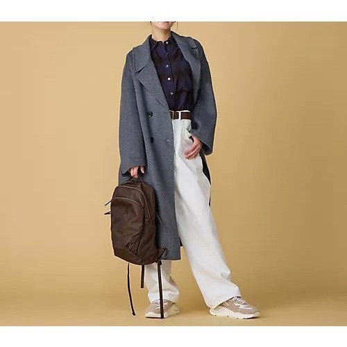 【ル グラジック/LE GLAZIK】のREVER DOUBLE-BREASTED COAT 人気、トレンドファッション・服の通販 founy(ファニー) 　ファッション　Fashion　レディースファッション　Ladies' Fashion Online　アウター　Coat Outerwear　コート　Coats　インナー　Inner　エレガント 上品　Elegant　ショルダー　Shoulder　ストレート　Straight　ダウン　Down　ドロップ　Drop　パーカー　Hoodie　other-3|ID: prp329100004593236 ipo3291000000032613046