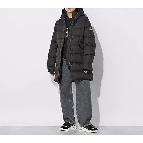 【ピレネックス/PYRENEX】のMASSANA(マッサナ)フード付きダウンコート インテリア・キッズ・メンズ・レディースファッション・服の通販 founy(ファニー) 　ファッション　Fashion　レディースファッション　Ladies' Fashion Online　アウター　Coat Outerwear　コート　Coats　ダウン　Down Coats And Jackets　ダウン　Down　ツイル　Twill　フランス　France　ポケット　Pocket　エレガント 上品　Elegant　人気　Popularity　定番　Standard　BLACK|ID: prp329100004593237 ipo3291000000032613049