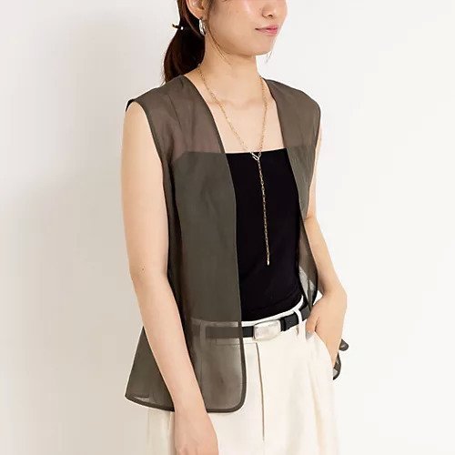 【ノーリーズ/NOLLEY'S】のオーガンジージレ インテリア・キッズ・メンズ・レディースファッション・服の通販 founy(ファニー) https://founy.com/ ファッション Fashion レディースファッション Ladies' Fashion Online アウター Coat Outerwear トップス・カットソー Tops/Tshirt ベスト/ジレ Gilets/Vests 2025年 2025 2025-2026秋冬・A/W Aw/Autumn/Winter/Fw/Fall/2025-2026 オーガンジー Organdy シルク Silk ジャケット Jacket バランス Balance |ID: prp329100004593591 ipo3291000000032617497
