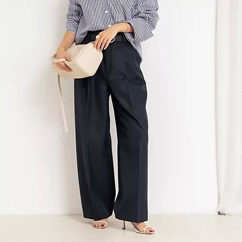 【ノーリーズ/NOLLEY'S】のウォッシャブル撥水ツイルチノパンツ インテリア・キッズ・メンズ・レディースファッション・服の通販 founy(ファニー) 　ファッション　Fashion　レディースファッション　Fashion for Women　パンツ　Pants & Trousers　2025年　2025　2025-2026秋冬・A/W　Autumn/Winter 2025–26 AW25–26　ウォッシャブル　Machine Washable　スラックス　Slacks, Dress Pants　センター　Center, Center Line　ダークネイビー|ID: prp329100004593606 ipo3291000000032618023