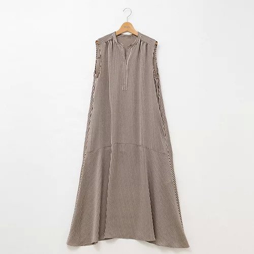 【ノーリーズ/NOLLEY'S】のウォッシャブルサテンストライプノースリシャツワンピース 人気、トレンドファッション・服の通販 founy(ファニー) 　ファッション　Fashion　レディースファッション　Fashion for Women　ワンピース　Dresses　シャツワンピース / 1枚で着映えコーデ　Shirt Dresses　2025年　2025　2025春夏・S/S　Spring/Summer 2025 SS25　おすすめ　Recommended / Our Picks　なめらか　Smooth, Silky Texture　ギャザー　Gathered, Ruffled　サテン　Satin, Glossy Fabric　ノースリーブ　Sleeveless, No-Sleeve　リラックス　Relax, Relaxed Fit　エレガント 上品　Elegant　旅行　Travel　other-2|ID: prp329100004593608 ipo3291000000032618046