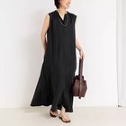 【ノーリーズ/NOLLEY'S】のウォッシャブルフィブリルサテンノースリシャツワンピース ブラック|ID: prp329100004593609 ipo3291000000032618050