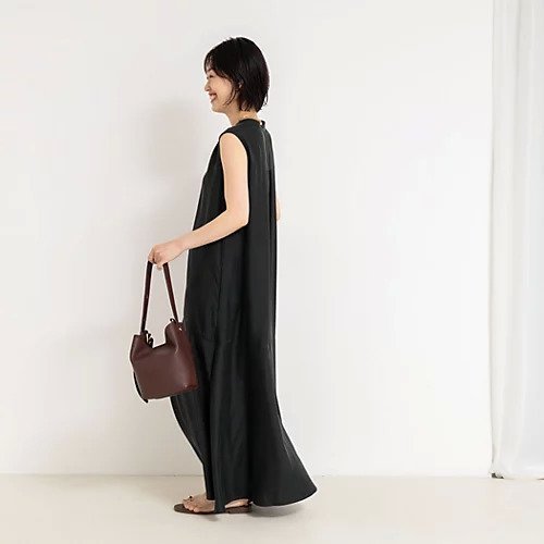 【ノーリーズ/NOLLEY'S】のウォッシャブルフィブリルサテンノースリシャツワンピース 人気、トレンドファッション・服の通販 founy(ファニー) 　ファッション　Fashion　レディースファッション　Fashion for Women　ワンピース　Dresses　シャツワンピース / 1枚で着映えコーデ　Shirt Dresses　2025年　2025　2025春夏・S/S　Spring/Summer 2025 SS25　なめらか　Smooth, Silky Texture　ギャザー　Gathered, Ruffled　サテン　Satin, Glossy Fabric　ノースリーブ　Sleeveless, No-Sleeve　リラックス　Relax, Relaxed Fit　エレガント 上品　Elegant　二次会　After Party　other-3|ID: prp329100004593609 ipo3291000000032618057