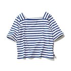 【トゥエルブクローゼット/12closet】の【洗える】スクエア2WAYボーダーT ブルー|ID: prp329100004594108 ipo3291000000032629731