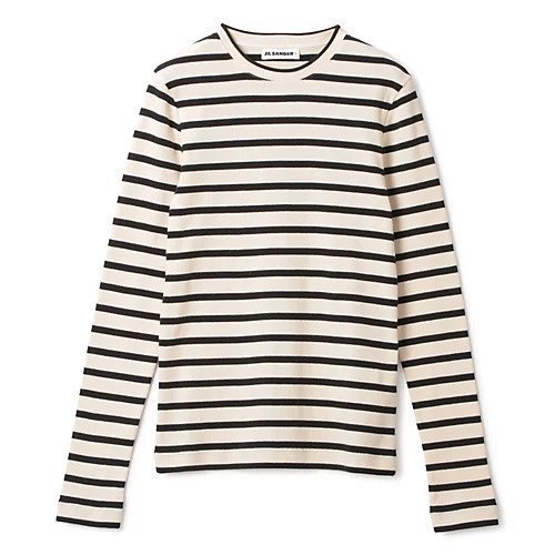 【ジルサンダープラス/JIL SANDER+】の【JIL SANDER+】LONG-SLEEVED TOP 人気、トレンドファッション・服の通販 founy(ファニー)  ファッション Fashion レディースファッション Fashion for Women トップス・カットソー Cut & Sew Tops 2025年 2025 2025-2026秋冬・A/W Autumn/Winter 2025–26 AW25–26 シンプル Simple, Minimal パッチ Patch, Appliqué ボーダー Border, Stripe 洗える Machine Washable  other-1|ID: prp329100004594113 ipo3291000000034365188