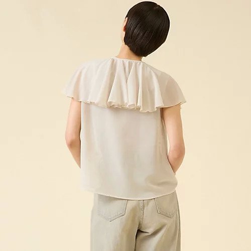 【マルティニーク/martinique】のシフォンジョーゼットブラウス 人気、トレンドファッション・服の通販 founy(ファニー) 　ファッション　Fashion　レディースファッション　Fashion for Women　トップス・カットソー　Cut & Sew Tops　シャツ・ブラウス・オフィスカジュアル　Elegant Blouses & Button-Ups　おすすめ　Recommended / Our Picks　クラシック　Classic, Timeless Style　シフォン　Chiffon, Lightweight Fabric　シンプル　Simple, Minimal　ジョーゼット　Georgette, Semi-Sheer Fabric　ダウン　Down, Puffer　デニム　Denim, Jeans Material　ノースリーブ　Sleeveless, No-Sleeve　ベーシック　Basic, Essential　ワイド　Wide, Wide Fit　other-3|ID: prp329100004594143 ipo3291000000032630396