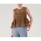 【マルティニーク/martinique】のティアードノースリーブブラウス ブラウン|ID: prp329100004594153 ipo3291000000036258538