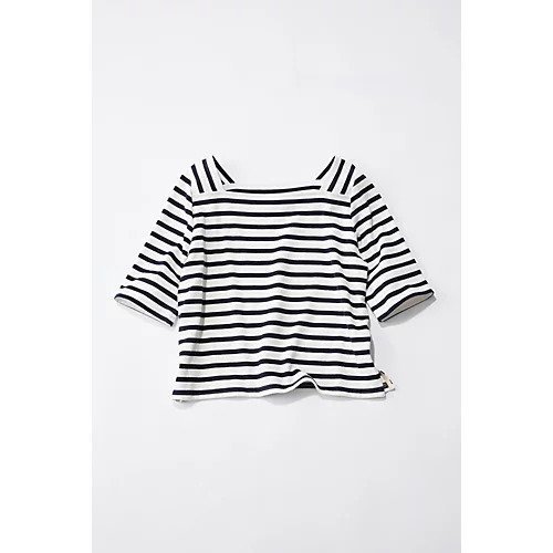 【トゥエルブクローゼット/12closet】の【コラボ】【洗える】スクエア2WAYボーダー6分袖T インテリア・キッズ・メンズ・レディースファッション・服の通販 founy(ファニー) https://founy.com/ ファッション Fashion レディースファッション Ladies' Fashion Online トップス・カットソー Tops/Tshirt インナー Inner カットソー Cut And Sew カーディガン Cardigan コラボ Collaboration スクエア Square ボーダー Border リラックス Relax 今季 This Season 冬 Winter 洗える Washable |ID: prp329100004594156 ipo3291000000032630506