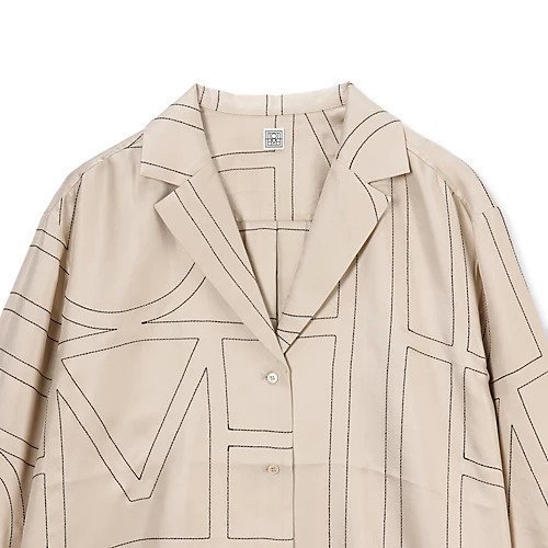【トーテム/TOTEME】のMonogram silk pj top 人気、トレンドファッション・服の通販 founy(ファニー) 　ファッション　Fashion　レディースファッション　Ladies' Fashion Online　ワンピース　Dress　2025年　2025　2025-2026秋冬・A/W　Aw/Autumn/Winter/Fw/Fall/2025-2026　シルク　Silk　パターン　Pattern　other-3|ID: prp329100004594164 ipo3291000000032630580