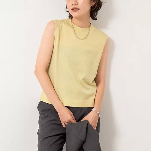 【ノーリーズソフィー/NOLLEY'S sophi】の《アンサンブル対応》《手洗い可能》W混ラメハイネックプルオーバーニット インテリア・キッズ・メンズ・レディースファッション・服の通販 founy(ファニー) 　ファッション　Fashion　レディースファッション　Ladies' Fashion Online　トップス・カットソー　Tops/Tshirt　ニット　Knit Tops　アンサンブル　Knit Ensemble　プルオーバー　Pullover　2025年　2025　2025-2026秋冬・A/W　Aw/Autumn/Winter/Fw/Fall/2025-2026　アンサンブル　Ensemble　インナー　Inner　カーディガン　Cardigan　ジャケット　Jacket　ノースリーブ　No Sleeve　エレガント 上品　Elegant　人気　Popularity　イエロー|ID: prp329100004594229 ipo3291000000032631475