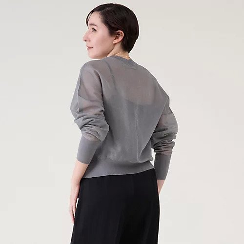 【マルティニーク/martinique】のシアーカーディガン 人気、トレンドファッション・服の通販 founy(ファニー) 　ファッション　Fashion　レディースファッション　Ladies' Fashion Online　トップス・カットソー　Tops/Tshirt　カーディガン　Cardigans　おすすめ　Recommend　ミラノリブ　Milan Ribs　other-3|ID: prp329100004594233 ipo3291000000032631587