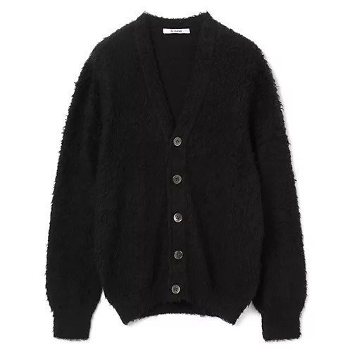 【スローン/SLOANE】の8G天竺 へアリーコットン Vネックカーディガン インテリア・キッズ・メンズ・レディースファッション・服の通販 founy(ファニー) 　ファッション　Fashion　レディースファッション　Ladies' Fashion Online　トップス・カットソー　Tops/Tshirt　カーディガン　Cardigans　Vネック　V-Neck　カーディガン　Cardigan　スーピマ　Supima　ベーシック　Basic　ループ　Loop　ブラック|ID: prp329100004594235 ipo3291000000032631623