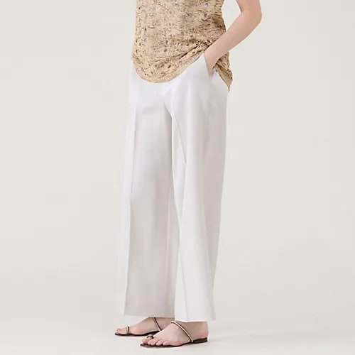 【マルティニーク/martinique】のストレートパンツ 人気、トレンドファッション・服の通販 founy(ファニー) 　ファッション　Fashion　レディースファッション　Fashion for Women　パンツ　Pants & Trousers　おすすめ　Recommended / Our Picks　サテン　Satin, Glossy Fabric　ジョーゼット　Georgette, Semi-Sheer Fabric　ストレート　Straight, Straight Cut　フラット　Flat, Flat Shoes　フロント　Front, Front Design　リラックス　Relax, Relaxed Fit　other-2|ID: prp329100004594246 ipo3291000000032632469