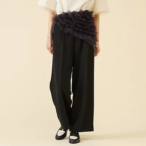 【マルティニーク/martinique】の2タックパンツ(セットアップ可) 人気、トレンドファッション・服の通販 founy(ファニー) 　ファッション　Fashion　レディースファッション　Fashion for Women　セットアップ　Matching Sets　レディースパンツ・ボトムス　Pants & Trousers / Bottoms　おすすめ　Recommended / Our Picks　ジョーゼット　Georgette, Semi-Sheer Fabric　スラックス　Slacks, Dress Pants　セットアップ　Set-Up, Coordinated Outfit　フロント　Front, Front Design　ベスト　Vest, Waistcoat　リラックス　Relax, Relaxed Fit　 other-1|ID: prp329100004594248 ipo3291000000032632475