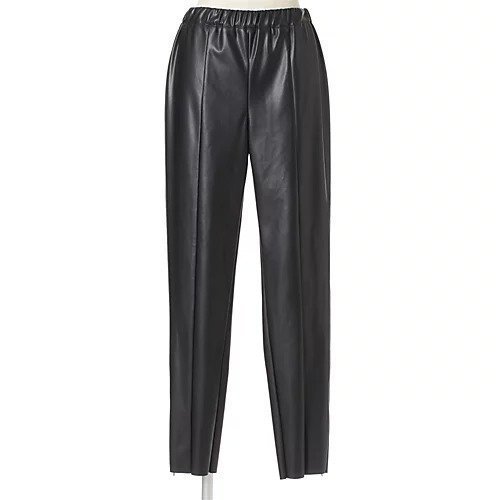 【トゥエルブクローゼット/12closet】の【洗える】ecoレザーレギンスパンツ インテリア・キッズ・メンズ・レディースファッション・服の通販 founy(ファニー) 　ファッション　Fashion　レディースファッション　Ladies' Fashion Online　パンツ　Pants　レギンス　Leggings　スリット　Slit　エレガント 上品　Elegant　洗える　Washable　ブラック|ID: prp329100004594285 ipo3291000000032633638