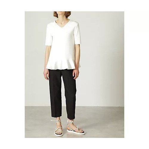 【アドーア/ADORE】の麻調ボンディングサブリナパンツ インテリア・キッズ・メンズ・レディースファッション・服の通販 founy(ファニー) 　ファッション　Fashion　レディースファッション　Fashion for Women　パンツ　Pants & Trousers　サンダル　Sandals, Summer Shoes　センター　Center, Center Line　バランス　Balance, Style Balance　フォルム　Silhouette, Form　ボンディング　Bonding, Bonded Fabric　レース　Lace, Lace Fabric　ブラック|ID: prp329100004594292 ipo3291000000034806371