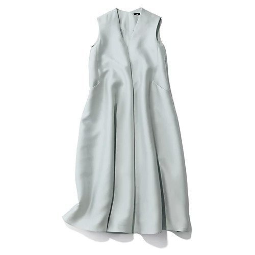 【エムフィル/M Fil】のアシンメトリーフレアワンピース インテリア・キッズ・メンズ・レディースファッション・服の通販 founy(ファニー) 　ファッション　Fashion　レディースファッション　Ladies' Fashion Online　ワンピース　Dress　インナー　Inner　エレガント 上品　Elegant　キャミソール　Camisole　ダブル　Double　ポケット　Pocket　グレー|ID: prp329100004594296 ipo3291000000032634128
