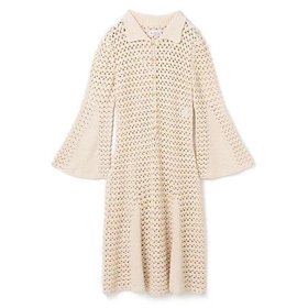 【ウェールズ ボナー/WALES BONNER】のLOTUS CROCHET DRESS 人気、トレンドファッション・服の通販 founy(ファニー) ファッション Fashion レディースファッション Ladies' Fashion Online ワンピース Dress ドレス Party Dresses スリット Slit フェミニン Feminine 洗える Washable |ID:prp329100004594298