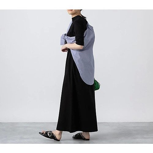【スローン/SLOANE】のスーピマポンチ バックリボンワンピース 人気、トレンドファッション・服の通販 founy(ファニー) 　ファッション　Fashion　レディースファッション　Ladies' Fashion Online　ワンピース　Dress　カットソー　Cut And Sew　ストレッチ　Stretch　ドレープ　Drape　モダン　Modern　モックネック　Mock Neck　リボン　Ribbon　ロング　Long　エレガント 上品　Elegant　other-2|ID: prp329100004594299 ipo3291000000032634238