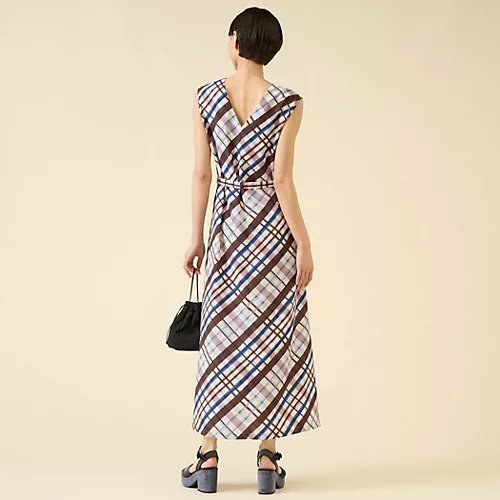 【マルティニーク/martinique】のcheckワンピース(セットアップ可) 人気、トレンドファッション・服の通販 founy(ファニー) 　ファッション　Fashion　レディースファッション　Ladies' Fashion Online　ワンピース　Dress　おすすめ　Recommend　シンプル　Simple　ジョーゼット　Georgette　セットアップ　Set Up　チェック　Check　ノースリーブ　No Sleeve　バイアス　Bias　フィット　Fit　other-3|ID: prp329100004594302 ipo3291000000032634262