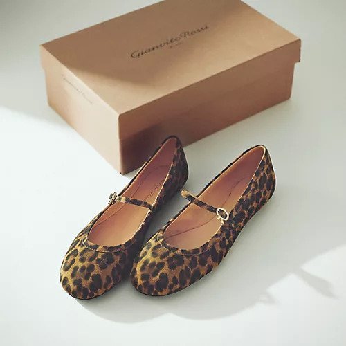 【ジャンビト ロッシ/GIANVITO ROSSI】のレオパードメリージェーンシューズ 人気、トレンドファッション・服の通販 founy(ファニー) 　ファッション　Fashion　レディースファッション　Fashion for Women　イタリア　Italy　シューズ　Shoes, Footwear　ハンド　Hand, Handmade　バレエ　Ballet, Ballet Style　フラット　Flat, Flat Shoes　モダン　Modern, Contemporary　ラップ　Wrap, Wrap Design　リボン　Ribbon, Bow　レオパード　Leopard, Animal Print　other-2|ID: prp329100004594336 ipo3291000000034619447