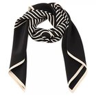 【トーテム/TOTEME】のCentered monogram silk scarf BLACK|ID: prp329100004594381 ipo3291000000032636849