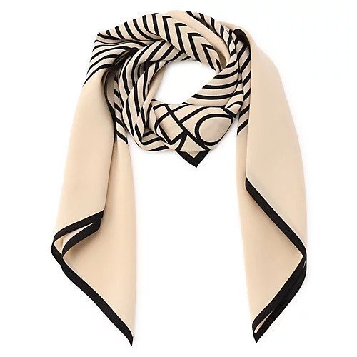 【トーテム/TOTEME】のCentered monogram silk scarf インテリア・キッズ・メンズ・レディースファッション・服の通販 founy(ファニー) 　ファッション　Fashion　レディースファッション　Fashion for Women　2025年　2025　2025-2026秋冬・A/W　Autumn/Winter 2025–26 AW25–26　クラシカル　Classical, Vintage-Inspired　シルク　Silk, 100% Silk　シンプル　Simple, Minimal　スカーフ　Scarf, Neckwear　モダン　Modern, Contemporary　モノトーン　Monotone, Black and White　CREAM|ID: prp329100004594381 ipo3291000000032636851
