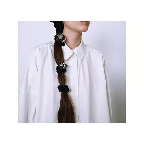 【ヘイップ/heyep】のMedium Metal Ball Silk Scrunchie 人気、トレンドファッション・服の通販 founy(ファニー) 　ファッション　Fashion　レディースファッション　Fashion for Women　シルク　Silk, 100% Silk　シルバー　Silver, Metallic Silver　ネップ　Nepp, Slub Yarn　ハーフ　Half, Half-Length　ブレスレット　Bracelet, Wristband　メタル　Metal, Metal Parts　ロング　Long, Long-Length　おすすめ　Recommended / Our Picks　other-2|ID: prp329100004594444 ipo3291000000032638030