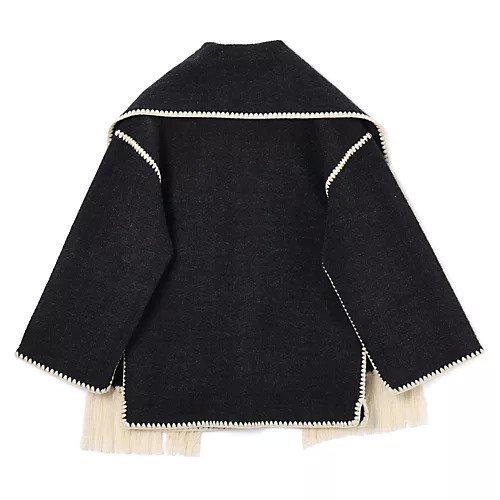 【トーテム/TOTEME】のEmbroidered scarf jacket 人気、トレンドファッション・服の通販 founy(ファニー) 　ファッション　Fashion　レディースファッション　Ladies' Fashion Online　アウター　Coat Outerwear　ジャケット　Jackets　2025年　2025　2025-2026秋冬・A/W　Aw/Autumn/Winter/Fw/Fall/2025-2026　ジャケット　Jacket　ボックス　Box　マフラー　Scarf　メルトン　Melton　other-2|ID: prp329100004594482 ipo3291000000032638724