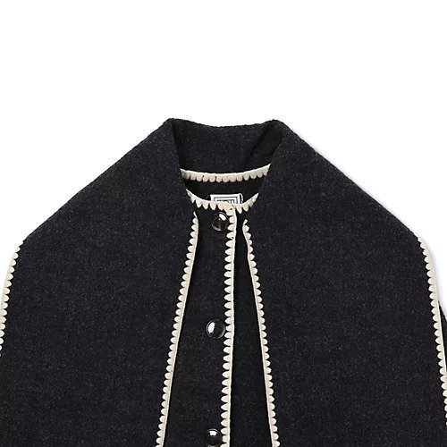 【トーテム/TOTEME】のEmbroidered scarf jacket 人気、トレンドファッション・服の通販 founy(ファニー) 　ファッション　Fashion　レディースファッション　Ladies' Fashion Online　アウター　Coat Outerwear　ジャケット　Jackets　2025年　2025　2025-2026秋冬・A/W　Aw/Autumn/Winter/Fw/Fall/2025-2026　ジャケット　Jacket　ボックス　Box　マフラー　Scarf　メルトン　Melton　other-3|ID: prp329100004594482 ipo3291000000032638726
