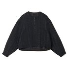 【ドメル/DOMELLE】のキルトジャカードブルゾン 人気、トレンドファッション・服の通販 founy(ファニー) ファッション Fashion レディースファッション Fashion for Women アウター Coat / Outerwear Collection ブルゾンジャケット・スポーティアウター Blouson Jackets クラシック Classic, Timeless Style シャーリング Shirring, Ruched ジャカード／ジャガード Jacquard, Woven Pattern フォルム Silhouette, Form フロント Front, Front Design ポケット Pocket, Pocket Detail thumbnail ダークネイビー|ID: prp329100004594490 ipo3291000000033859957