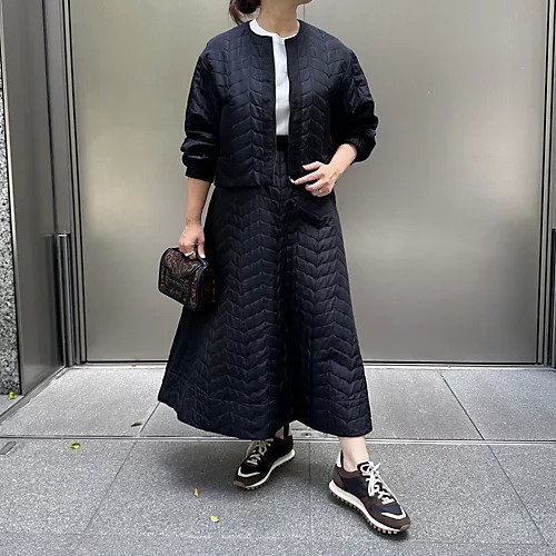 【ドメル/DOMELLE】のキルトジャカードブルゾン 人気、トレンドファッション・服の通販 founy(ファニー) 　ファッション　Fashion　レディースファッション　Fashion for Women　アウター　Coat / Outerwear Collection　ブルゾンジャケット・スポーティアウター　Blouson Jackets　クラシック　Classic, Timeless Style　シャーリング　Shirring, Ruched　ジャカード／ジャガード　Jacquard, Woven Pattern　フォルム　Silhouette, Form　フロント　Front, Front Design　ポケット　Pocket, Pocket Detail　other-2|ID: prp329100004594490 ipo3291000000034942754