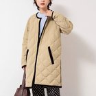 【ノーリーズ/NOLLEY'S】の【TAION LIMONTA】別注ベロアパイピングロングダウン ベージュ|ID: prp329100004594501 ipo3291000000032639156