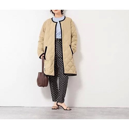 【ノーリーズ/NOLLEY'S】の【TAION LIMONTA】別注ベロアパイピングロングダウン 人気、トレンドファッション・服の通販 founy(ファニー) 　ファッション　Fashion　レディースファッション　Ladies' Fashion Online　トップス・カットソー　Tops/Tshirt　ベロア　Velour　イタリア　Italy　インナー　Inner　軽量　Lightweight　スペシャル　Special　タフタ　Taffeta　ダウン　Down　別注　Special Order　防寒　Cold Protection　おすすめ　Recommend　エレガント 上品　Elegant　ビジネス 仕事 通勤　Business　2025年　2025　2025-2026秋冬・A/W　Aw/Autumn/Winter/Fw/Fall/2025-2026　other-2|ID: prp329100004594501 ipo3291000000032639157