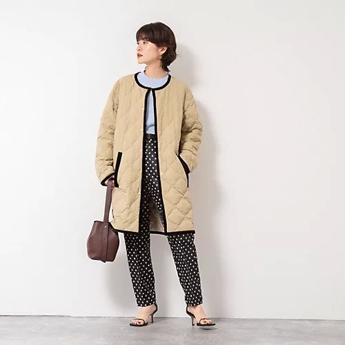 【ノーリーズ/NOLLEY'S】の【TAION LIMONTA】別注ベロアパイピングロングダウン 人気、トレンドファッション・服の通販 founy(ファニー) 　ファッション　Fashion　レディースファッション　Ladies' Fashion Online　トップス・カットソー　Tops/Tshirt　ベロア　Velour　イタリア　Italy　インナー　Inner　軽量　Lightweight　スペシャル　Special　タフタ　Taffeta　ダウン　Down　別注　Special Order　防寒　Cold Protection　おすすめ　Recommend　エレガント 上品　Elegant　ビジネス 仕事 通勤　Business　2025年　2025　2025-2026秋冬・A/W　Aw/Autumn/Winter/Fw/Fall/2025-2026　other-3|ID: prp329100004594501 ipo3291000000032639158
